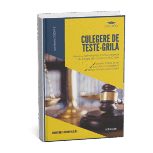 Culegere grile admitere Drept UAIC Iași cu peste 1.000 de grile